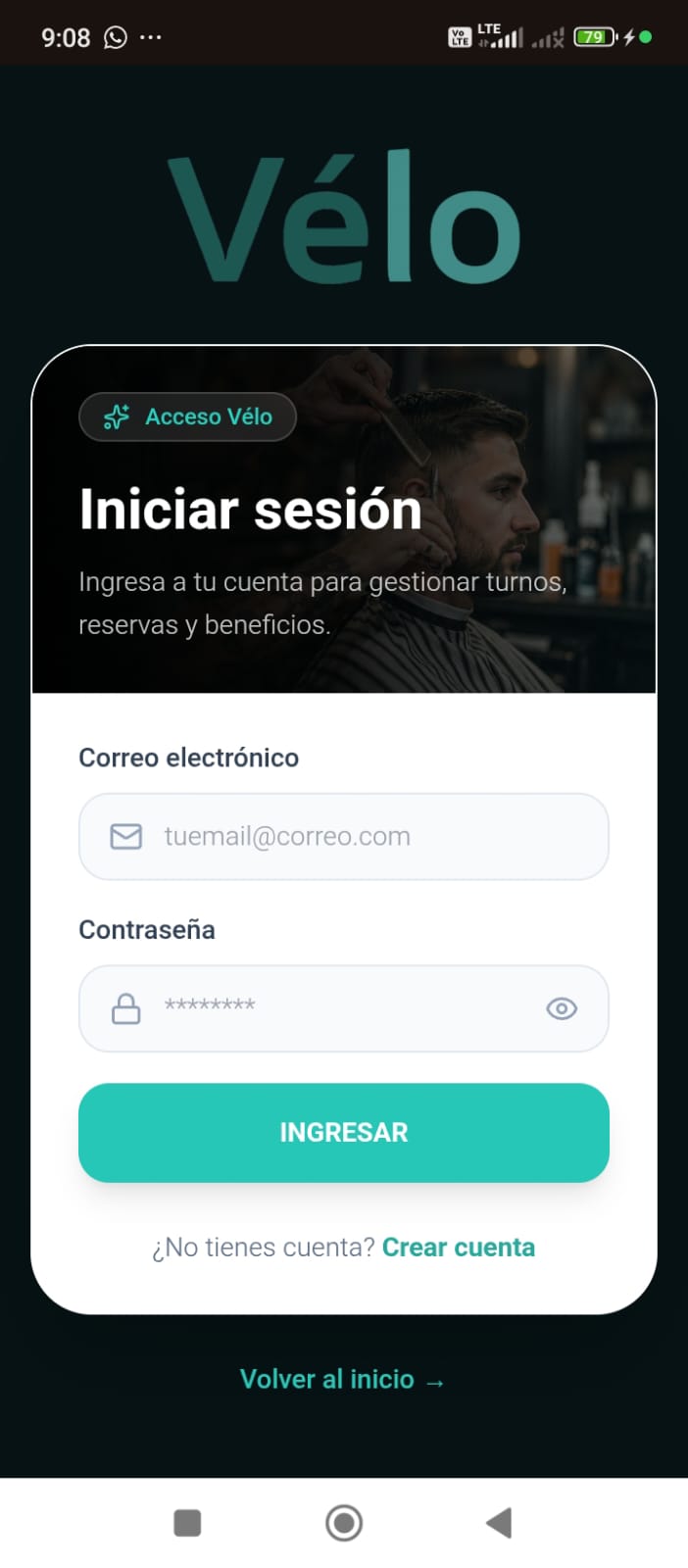 Login de Vélo